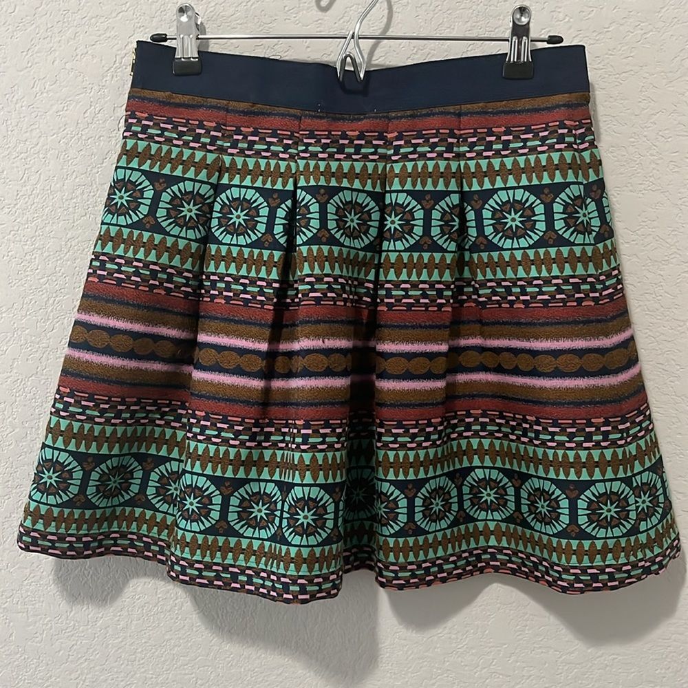 NOMAD MORGAN (Anthropologie) Carper Print Skirt, Size 6 - Picture 7 of 10